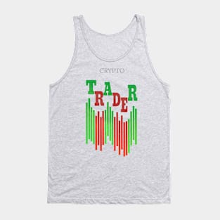 CRYPTO TRADER (CLEAN) / NEON GREEN Tank Top